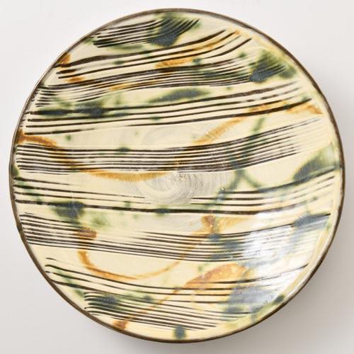 小鹿田焼 坂本茂木作 大皿 未使用品 尺皿 小鹿田焼 坂本茂木作 大皿 未