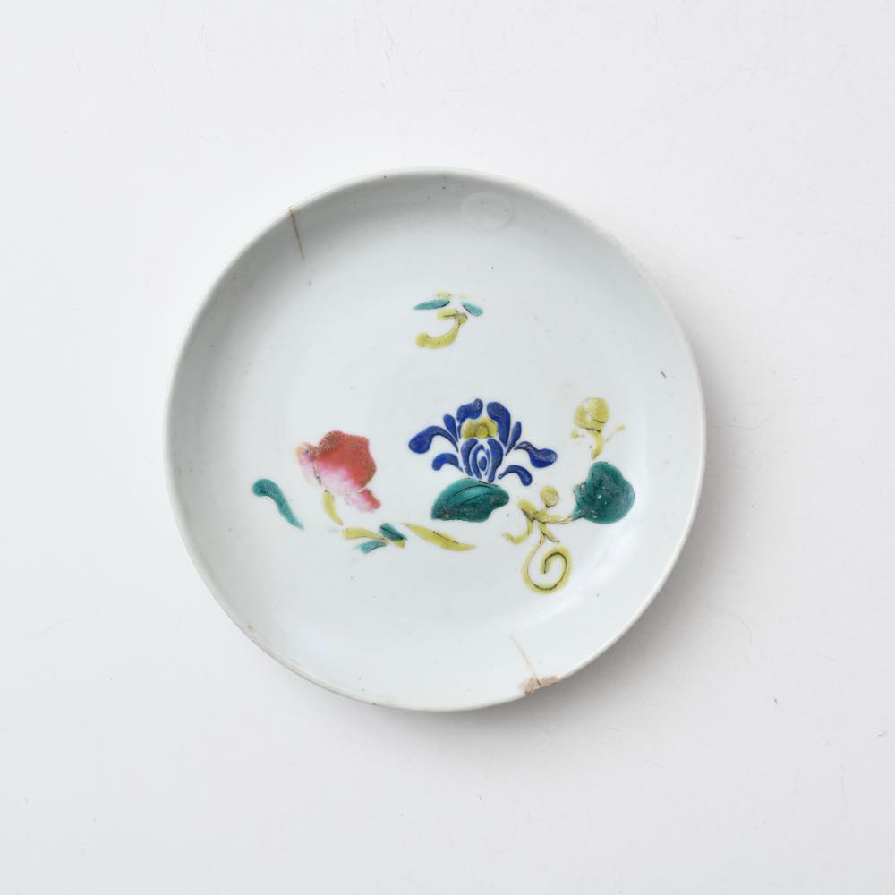 中国 景徳鎮 4.5寸皿 花 ｜ みんげい おくむら （日本と世界の民芸）