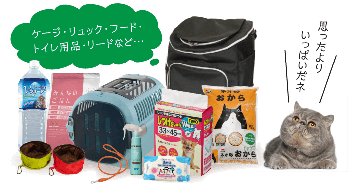 ワンちゃん・ネコちゃんの防災用品特集｜みんなのペット健康専門店