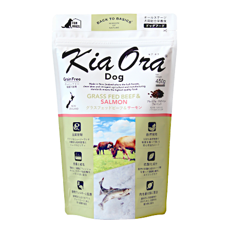 キアオラ ドッグフード グラスフェッドビーフ&サーモン 【送料無料