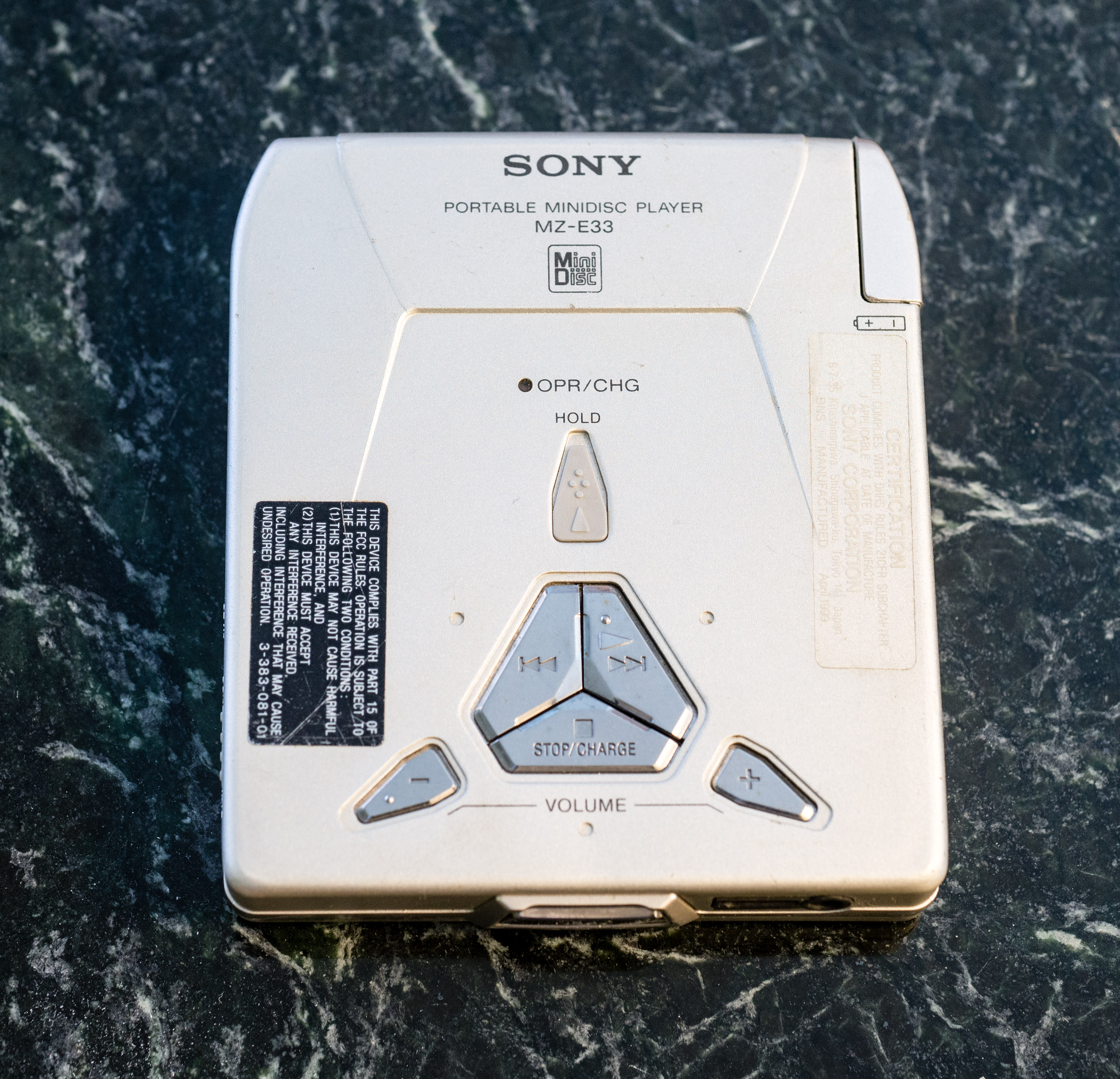 Sony MZ-E33 [MiniDisc Wiki]