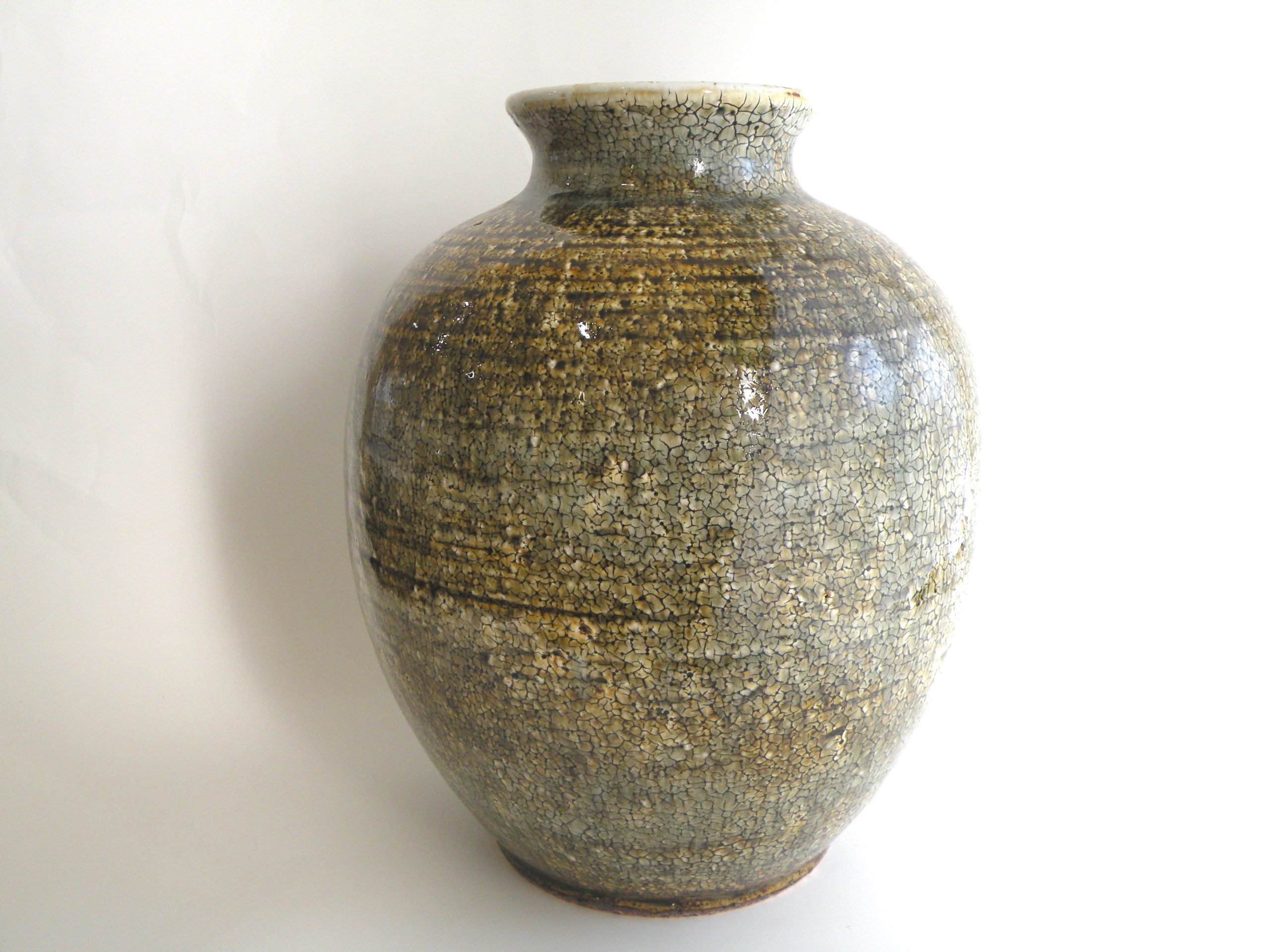 二耳付花入壺 備前焼 伝統工芸 花器 花瓶 鼠志野