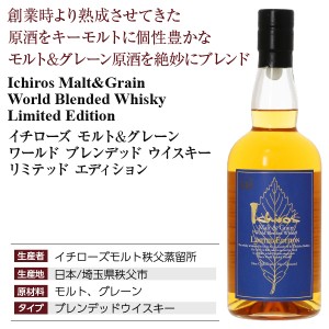 イチローズモルト＆グレーン ワールド ブレンデッドの正規販売店
