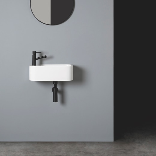 コーサミニ壁付（左） ホワイト│洗面ボウル（洗面器）