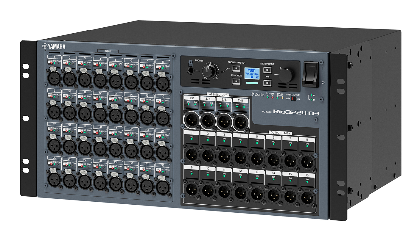 YAMAHAがDanteによる柔軟なシステムセットアップが可能なI/Oラック