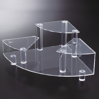 三色組み合わせ階段円柱型ディスプレイ台 直径80cm高さ98㎝ 陳列台