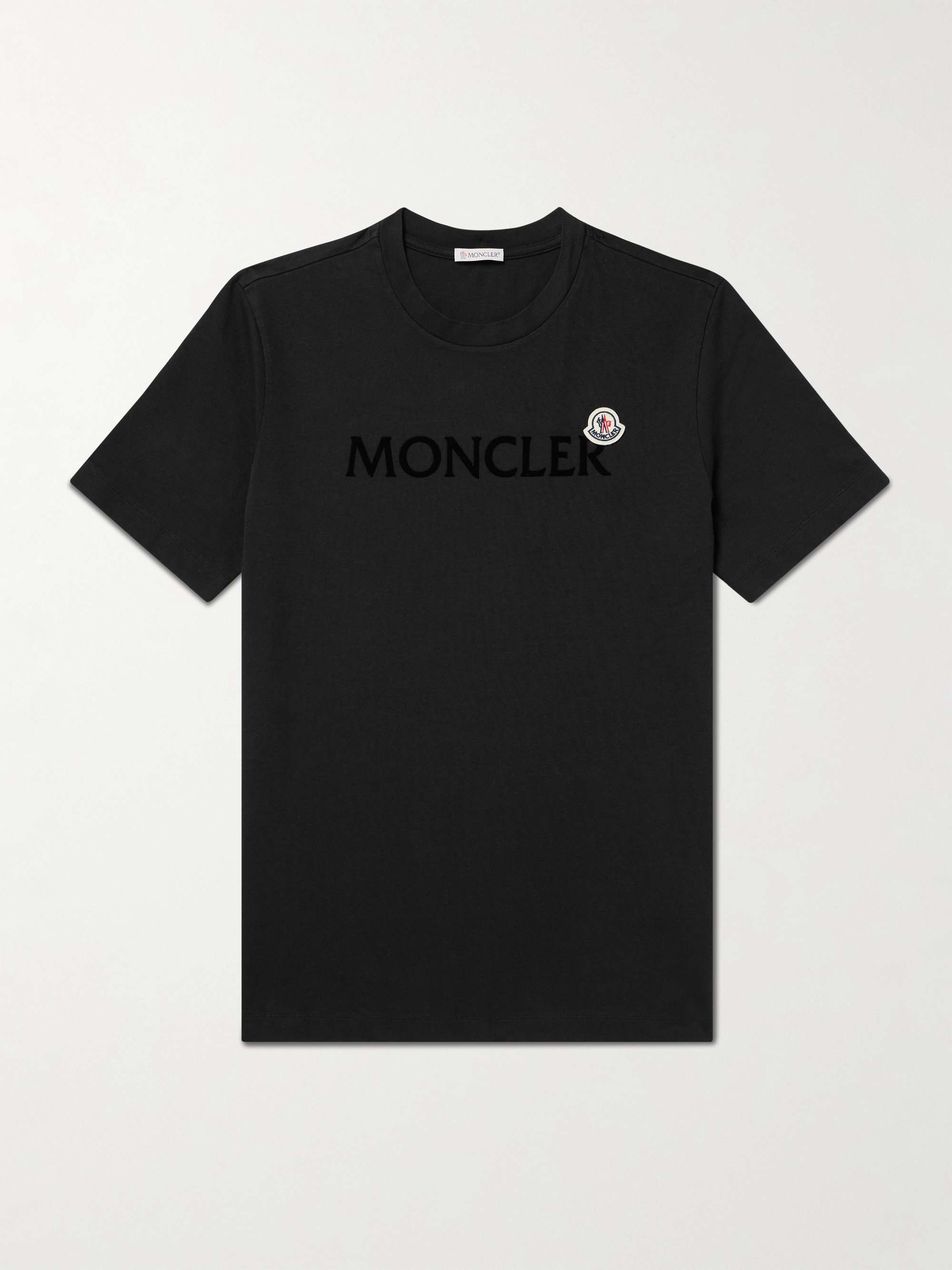 MONCLER Logo-Appliquéd Cotton-Jersey T-Shirt for Men | MR PORTER