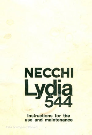 Necchi Lydia 544 Instruction Manual - mrsewing