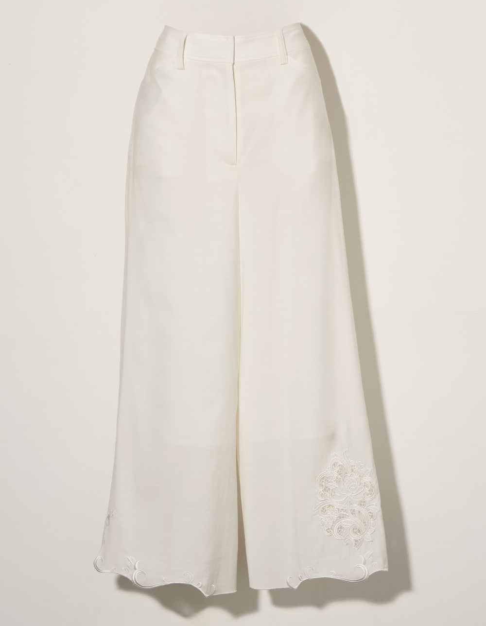 裾刺繍入りワイドパンツ | msgracy