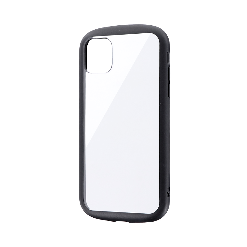 iPhone 11 耐衝撃ハイブリッドケース「PALLET CLEAR」 ブラック