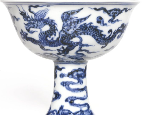 大明宣徳年製 青花 龍文 壺 五爪 1.58亿的宣德大罐