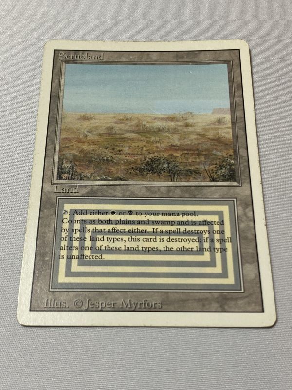 マジック：ザ・ギャザリング MTG Scrubland [3ED] マジック：ザ