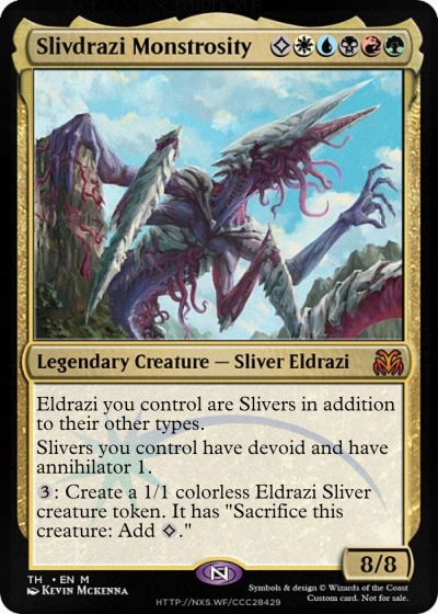 MTG Slivdrazi Monstrosity エンブレムあり美品