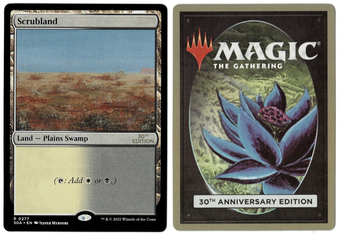MTG Scrubland 30th Anniversary Edition