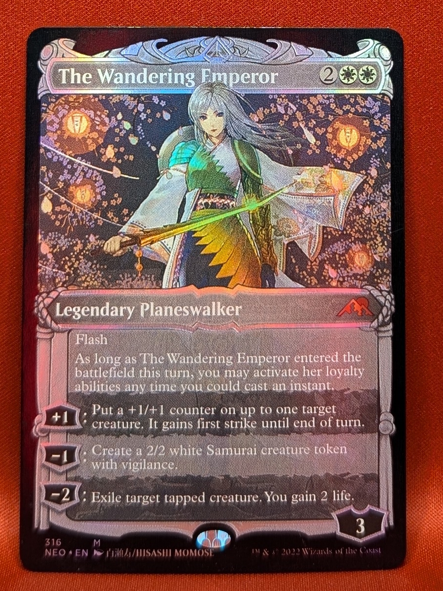 MTG 《放浪皇/The Wandering Emperor》【foil】 NEO 英語 放浪皇