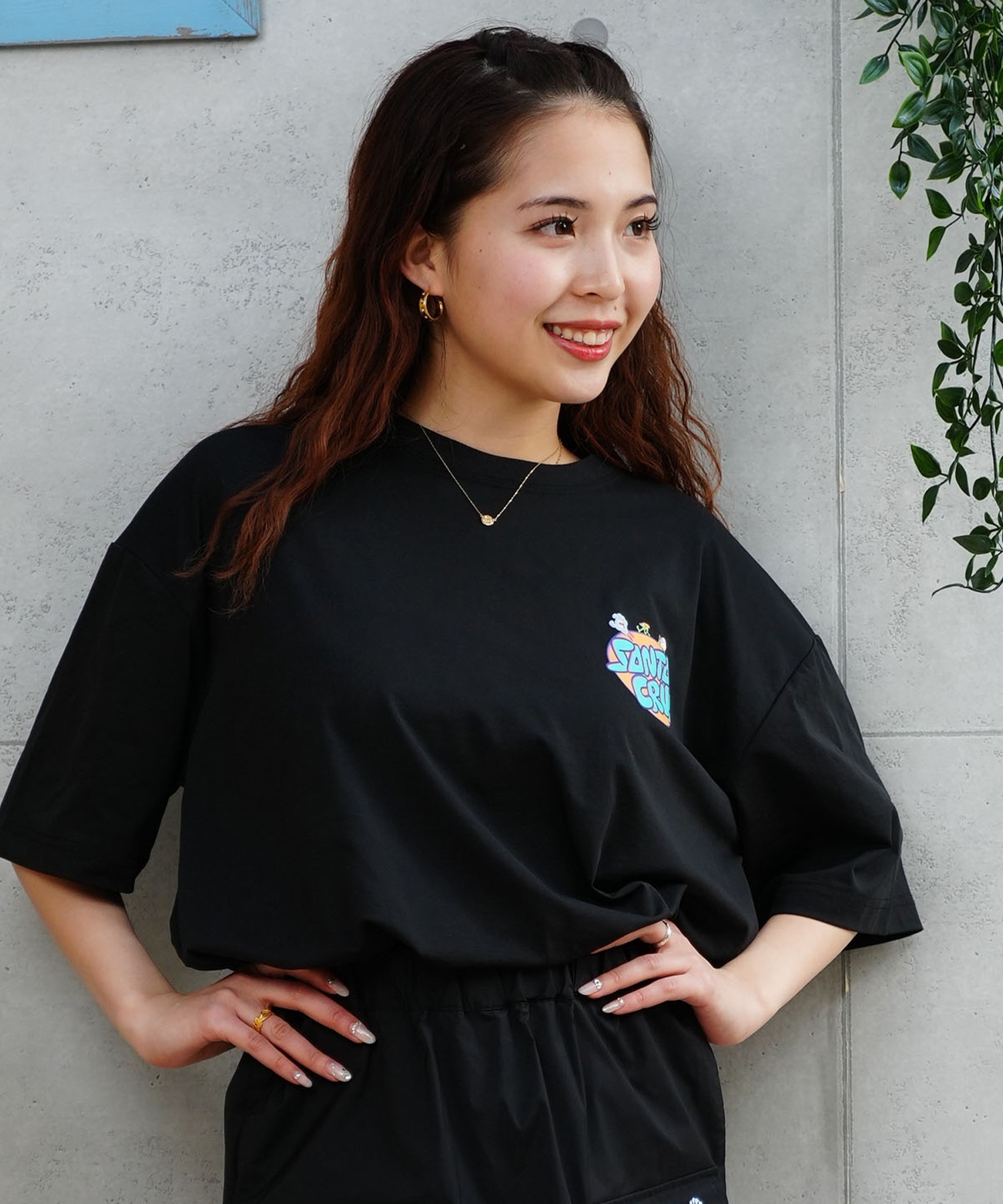 SANTACRUZ サンタクルーズ レディース ラッシュガード Tシャツ 半袖