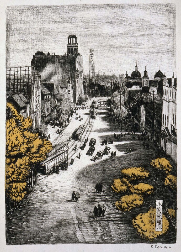 織田一磨展 ―石版に描かれた都市風景―｜吉祥寺美術館