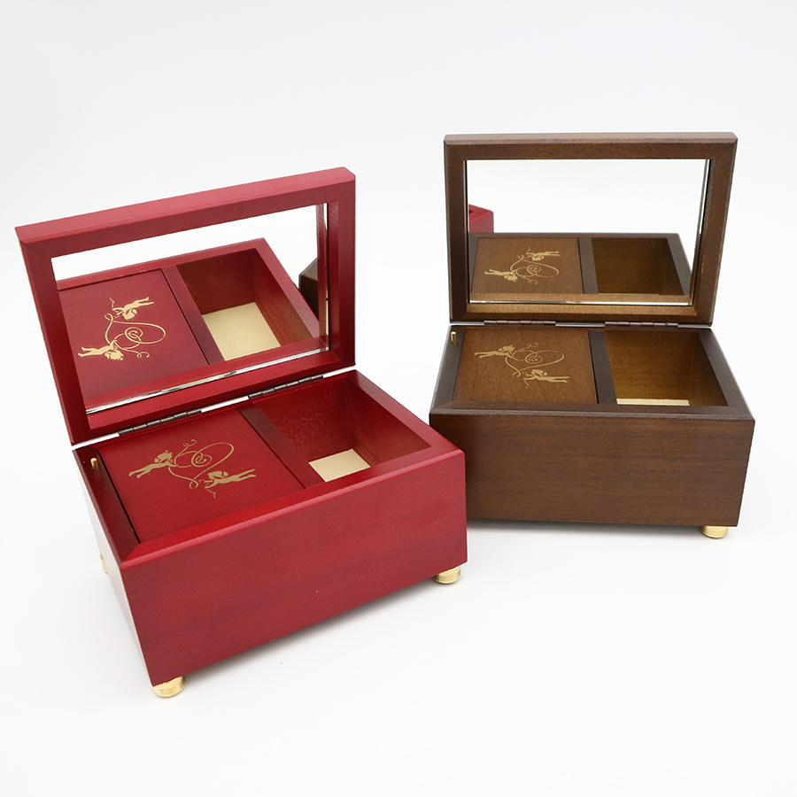 18弁】ミニ宝石箱 オルゴール ジュエリーボックス シンプル ｜株式会社