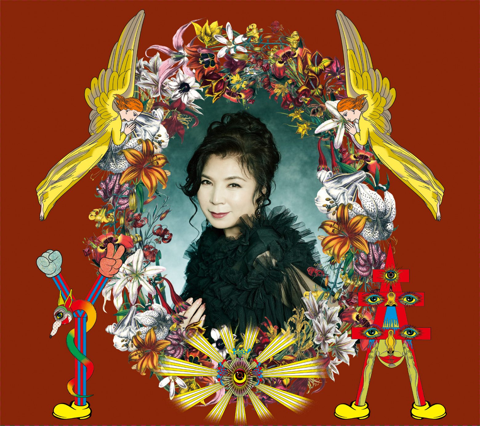 八代亜紀、デビュー50周年記念ベストアルバムのジャケで現代アート界の