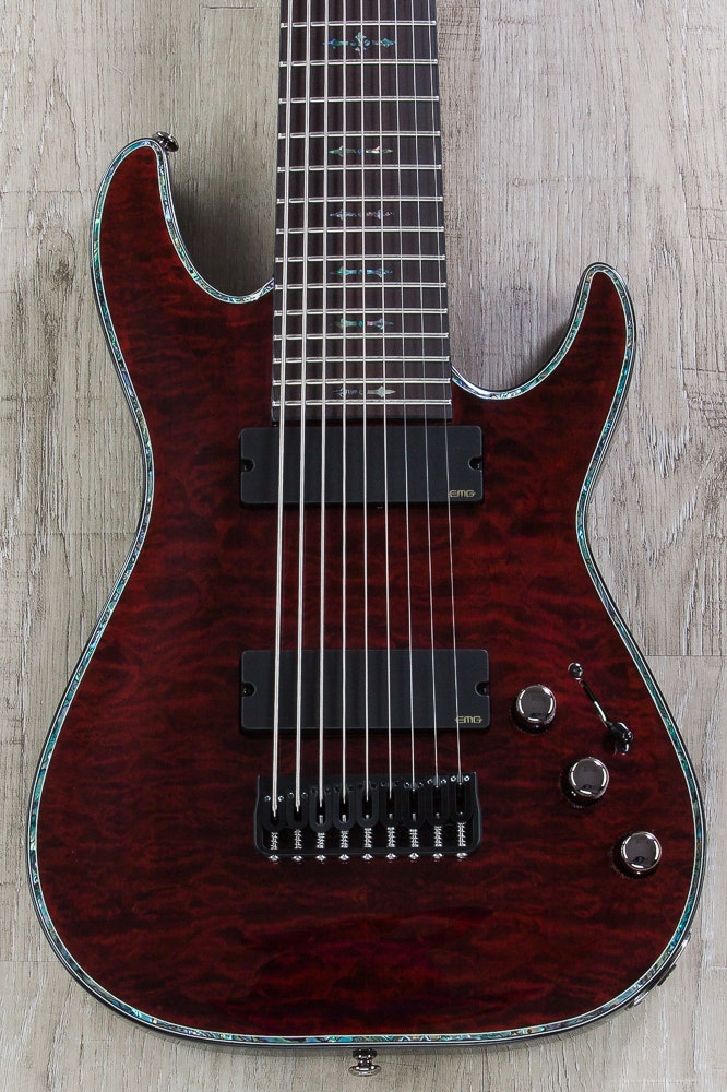 Schecter Hellraiser C-9 9-String Electric Guitar - Black Cherry