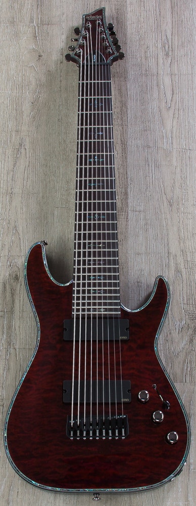 Schecter Hellraiser C-9 9-String Electric Guitar - Black Cherry
