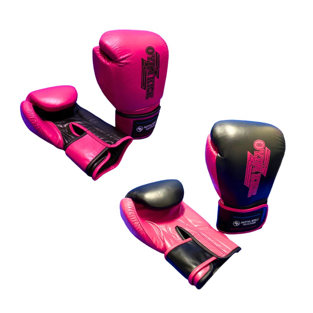 バーネススタイル 暗闇キックボクシング グローブとシューズ2セット M