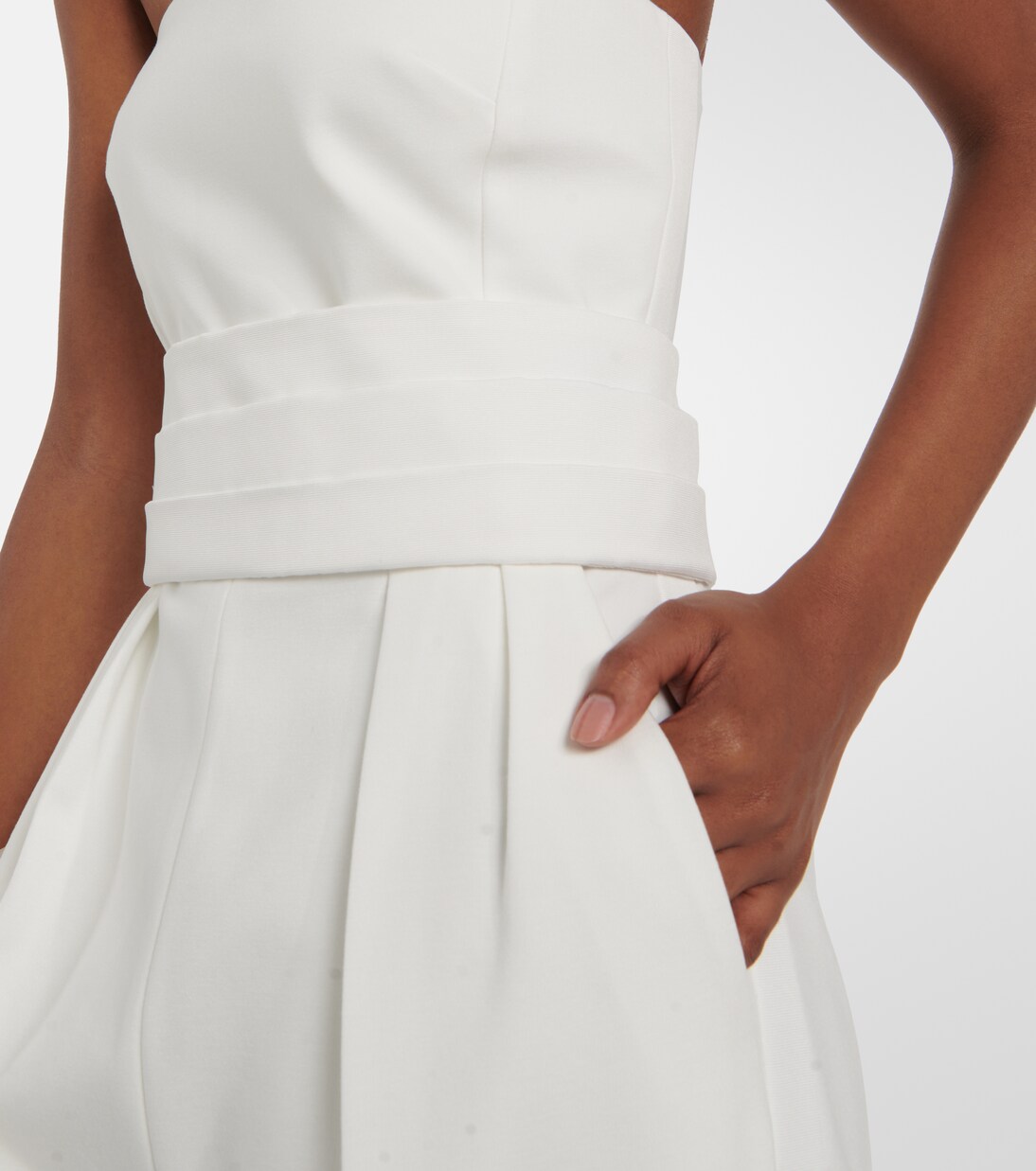 Aderire jersey jumpsuit in white - Max Mara | Mytheresa