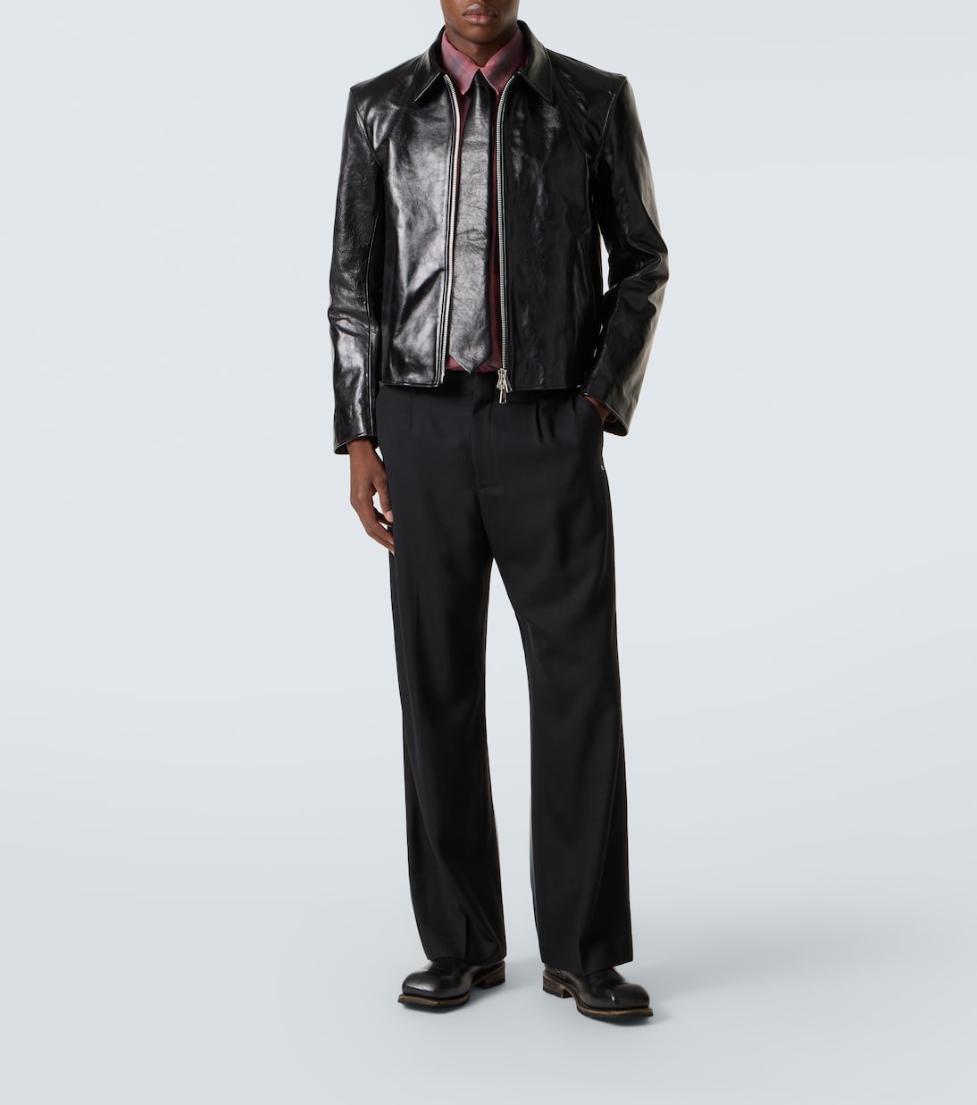 Mini leather blouson jacket in black - Our Legacy | Mytheresa