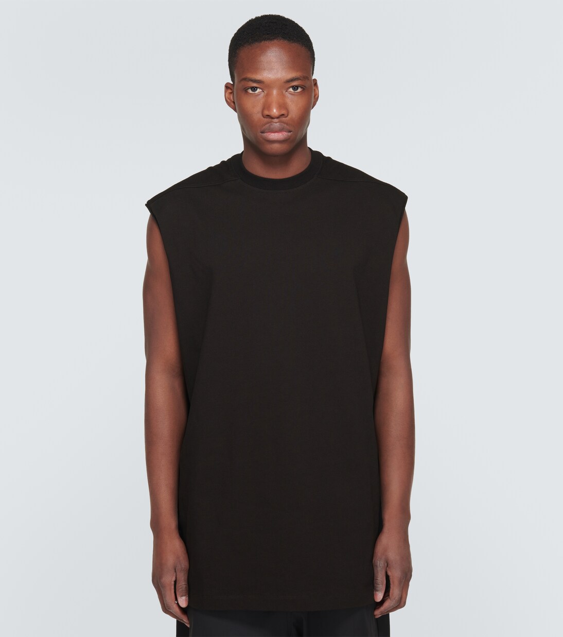 Tarp cotton T-shirt in black - Rick Owens | Mytheresa