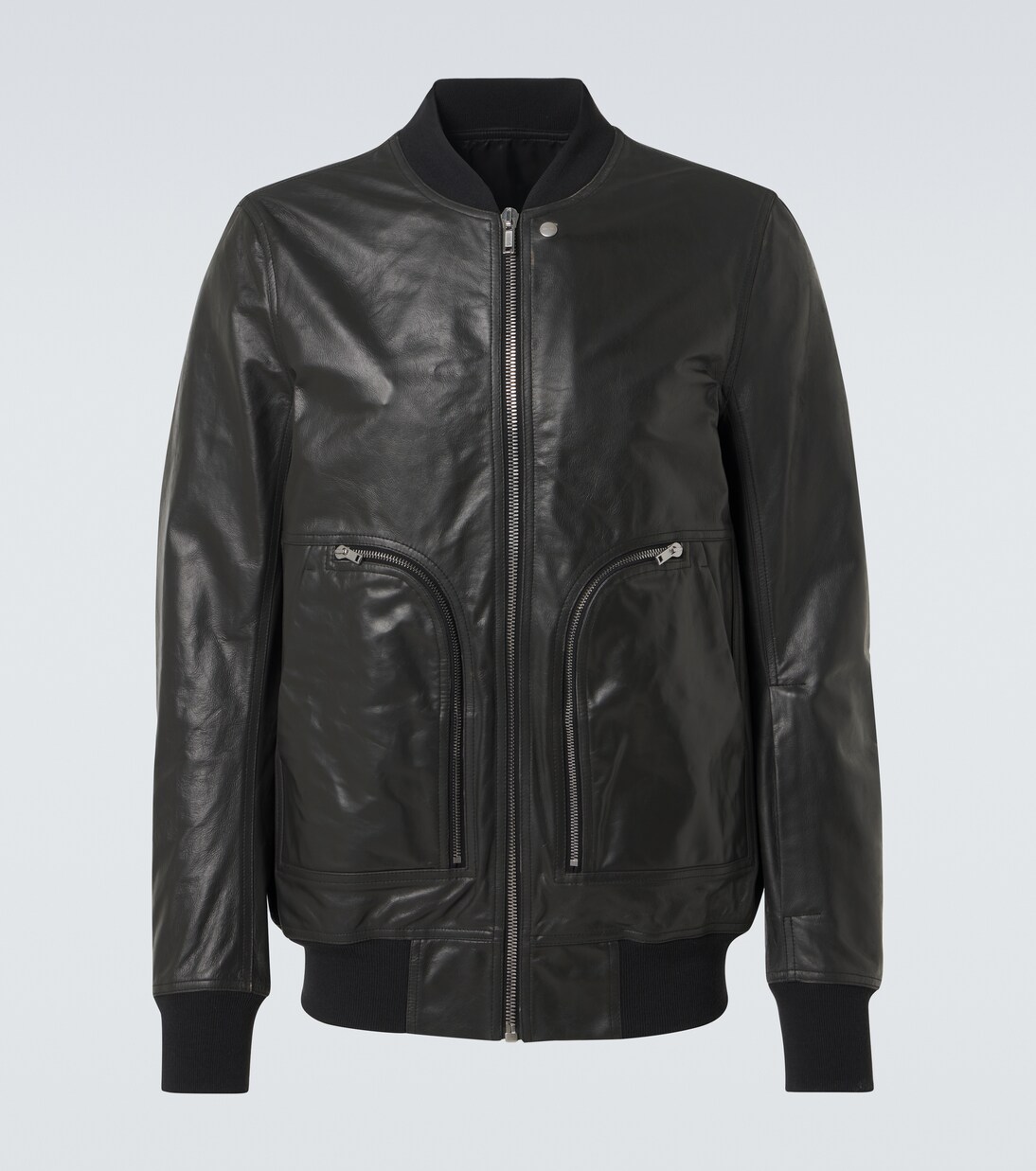Bauhaus Flight leather bomber jacket in black - Rick Owens | Mytheresa
