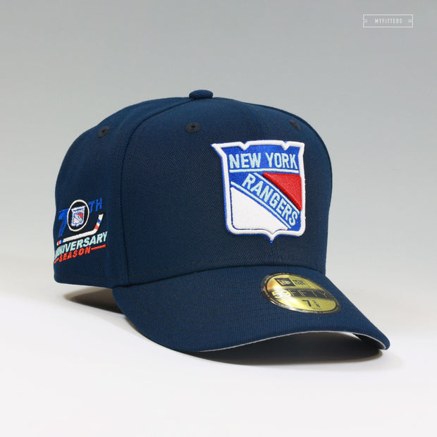 NEW YORK RANGERS 70TH ANNIVERSARY SEASON NIGHTSHADE NEW ERA FITTED