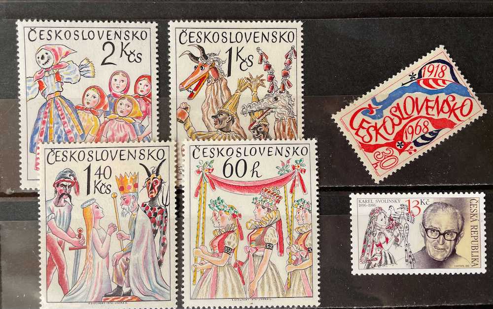 2831 外国切手 チェコスロバキア 1968年 20世記の著名人 凹版13種完