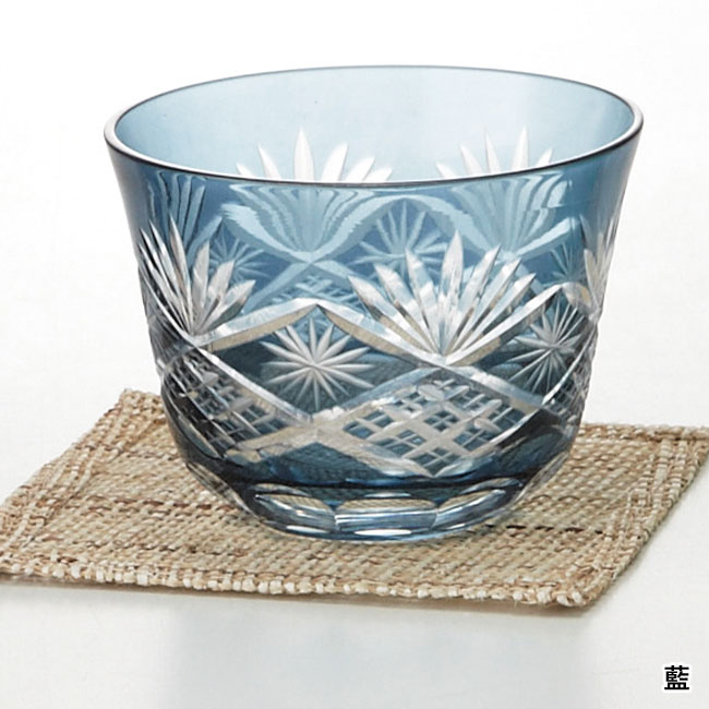 涼香・切子冷茶グラス（コースター付き）（sd193421-3）｜名入れ