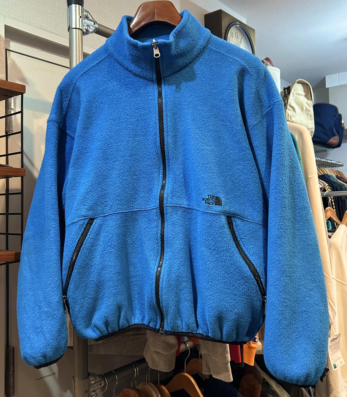 90's USA製【ノースフェイス】【the north face】【青】【フリース