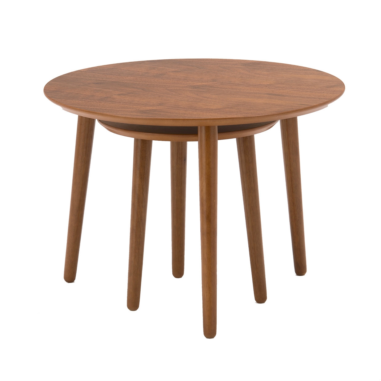 ネストテーブルBF6965【送料無料】 ウォールナット 通販|インテリア