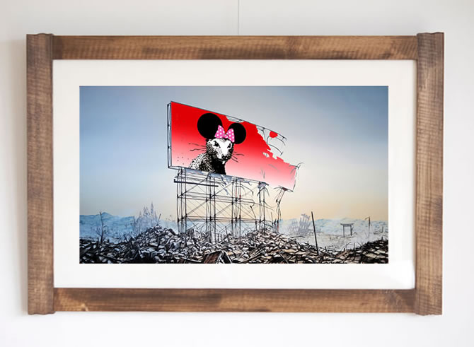 Jeff ジェフ・ジレット Banksy Minnie Nagasaki jeff160802.jpg