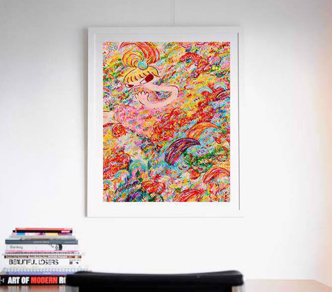 sale 【真作 証明書付】2枚セット ロッカクアヤコシルクスクリーン