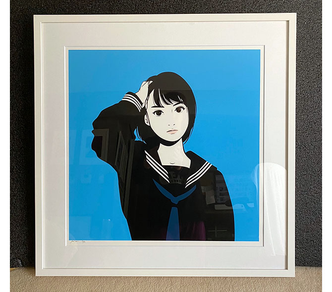 backside works. 塊根少女（ゴールド）シルクスクリーン backside