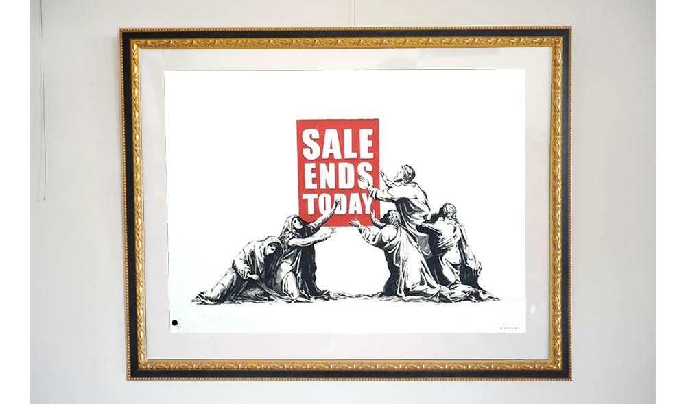 Banksy ケイト・モス シルクスクリーン作品】限定199/500 額装済み WCP