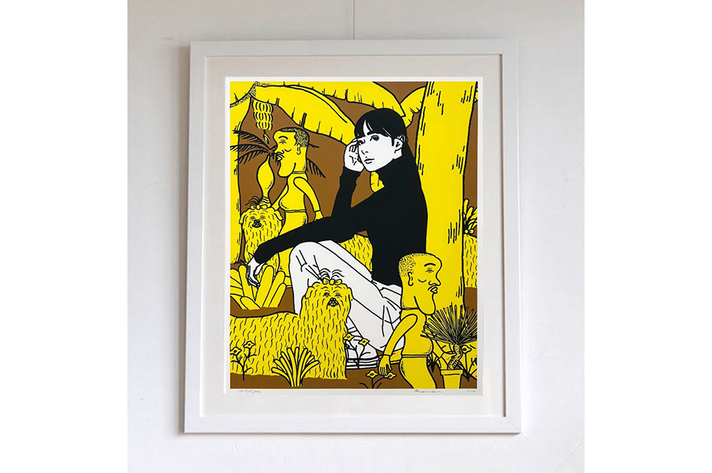 値下げOK】ドゥマルヌ 揺らめく構図 シルクスクリーン 絵画額装 3/100