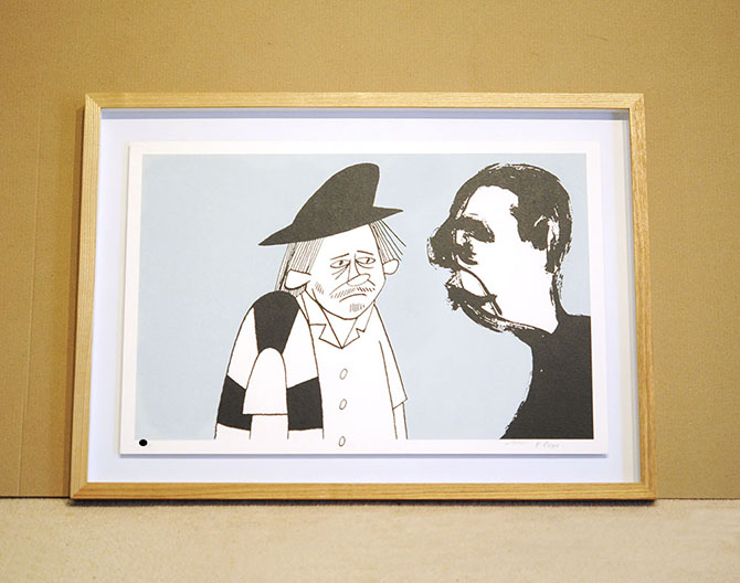 花井祐介 JUXTAPOZ 限定 ポスター Yusuke Hanai 額装済 花井祐介 新作