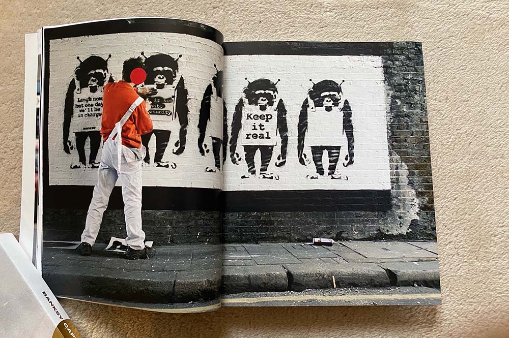 rene gagnonAISシリーズ キャンバス作品dolk banksy