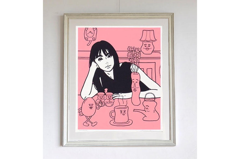 kyne untitled 2023 beige ベージュ シルクスクリーン Untitled, 2023