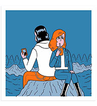 JUN OSON/ジュン・オソン(HEROES)キャンバスにスクリーンプリント JUN