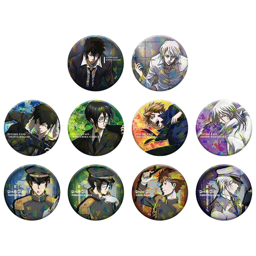 PSYCHO-PASS 監視官 狡噛慎也 昏田尚人 缶バッジ PSYCHO-PASS 監視官