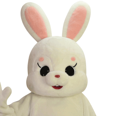A-276 くりりんホワイト（うさぎ）｜着ぐるみレンタル ノースランドペペ