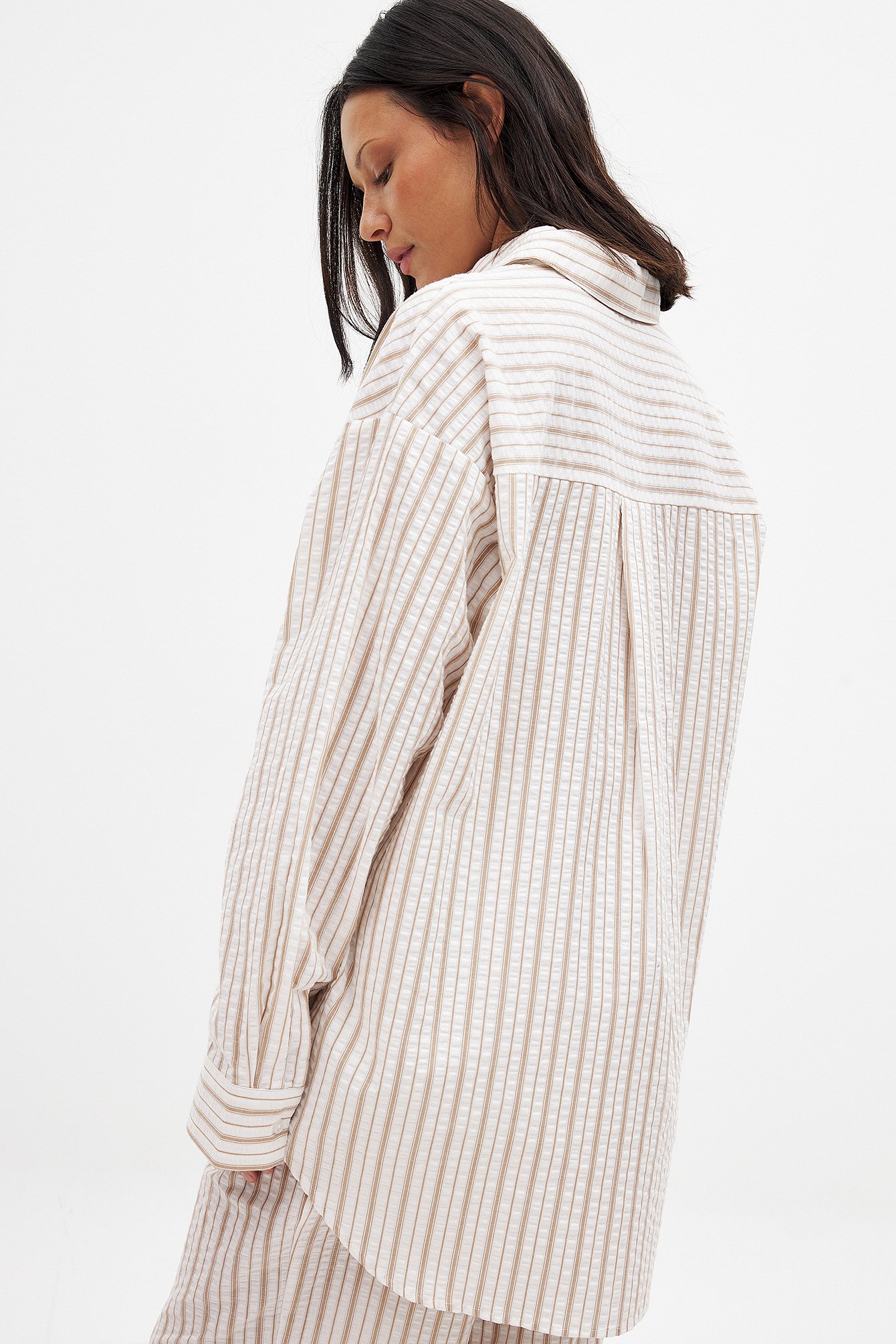 BLOOM LONGSLEEVE IN BEIGE STRIPE | BNTO WANIMA KDB LONGSLEEVE