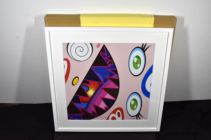 □村上隆 【オレたち、四角い、ひょうきん族】 オフセット 直筆サイン