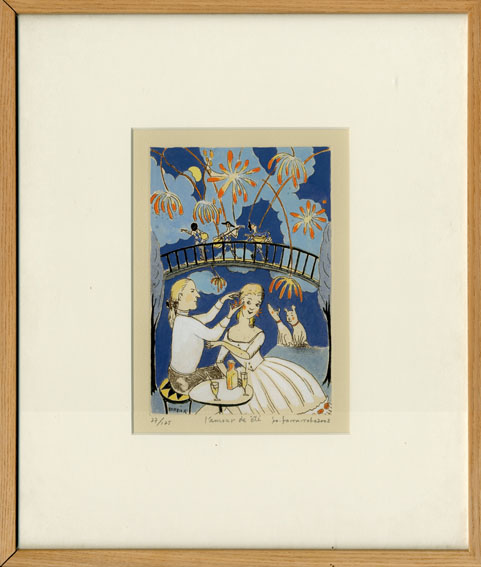 山本 容子 版画 山本容子 『Drum and Lucas』 銅版画 - 北海道画廊