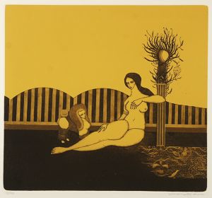 山下清澄 銅版画 化石の女 山下清澄版画「化石の女」 | Natsume Books